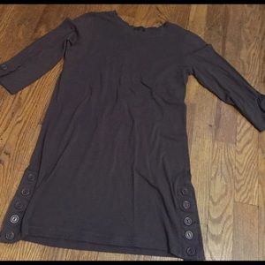 Timing 3/4 Length Brown Shirt